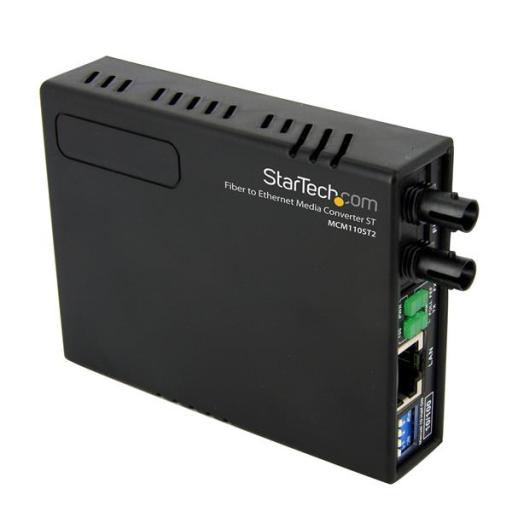 [STARTECH.COM_MCM110ST2] StarTech.com CONVERTIDOR DE MEDIOS ETHERNET 10/100 A FIBRA MULTIMODO ST -2KM