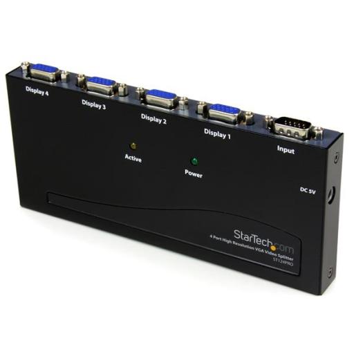 [STARTECH.COM_ST124PRO] StarTech.com DUPLICADOR DIVISOR SPLITTER 4 PUERTOS VGA 350MHZ MULTIPLICADOR