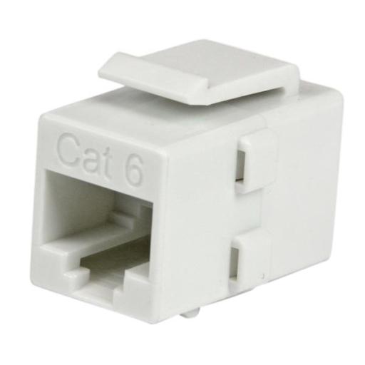 [STARTECH.COM_C6KEYCOUPLWH] StarTech.com ACOPLADOR KEYSTONE DE CABLE RED ETHERNET CAT6 RJ45 HEMBRA   .