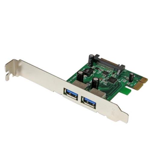 [STARTECH.COM_PEXUSB3S24] StarTech.com TARJETA PCI EXPRESS 2 PUERTOS USB 3.0 UASP ALIMENTACION SATA