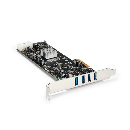[STARTECH.COM_PEXUSB3S44V] StarTech.com TARJETA PCI EXPRESS 4 PUERTOS USB 3.0 QUADBUS SATA LP4 UASP