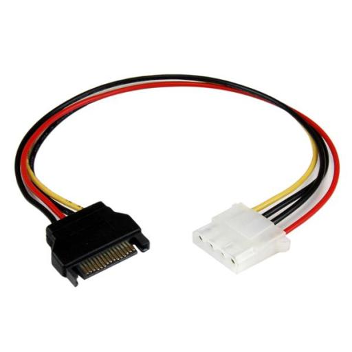 [STARTECH.COM_LP4SATAFM12] StarTech.com CABLE 30CM ADAPTADOR MOLEX LP4 A SATA ALIMENTACION CORRIENTE   .