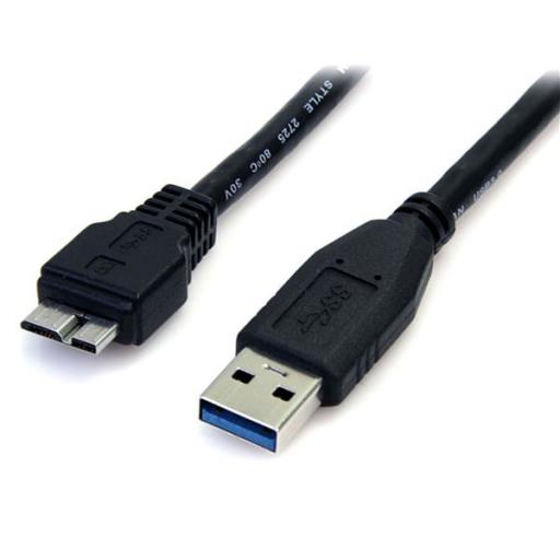 [STARTECH.COM_USB3AUB50CMB] StarTech.com CABLE 50CM USB 3.0 MICRO USB B A USB A MACHO A MACHO           .