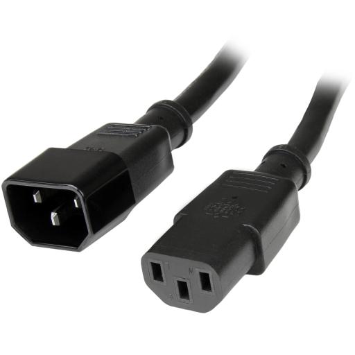 [STARTECH.COM_PXT100146] StarTech.com CABLE 1.8M ALIMENTACION PC EXTENSOR C14 AC13 CALIBRE 14AWG .