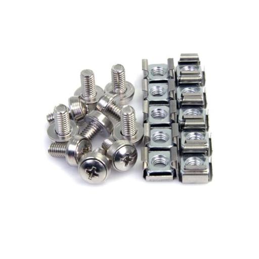 [STARTECH.COM_CABSCREWM62] StarTech.com PAQUETE DE 100 TORNILLOS Y TUERCAS ENJAULADAS CAGE NUTS M6 .