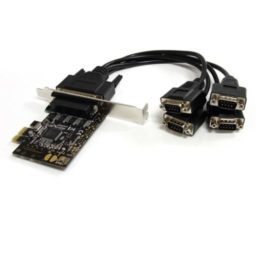 [STARTECH.COM_PEX4S553B] StarTech.com TARJETA ADAPTADORA PCI EXPRESS 4 PUERTOS SERIAL MULTICONECTOR  .