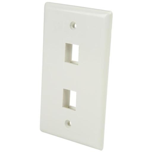 [STARTECH.COM_PLATE2WH] StarTech.com PLACA DE PARED DE 2 SALIDAS RJ45 COLOR BLANCO