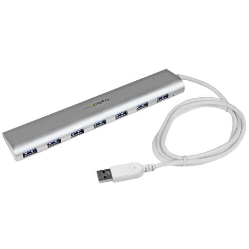 [STARTECH.COM_ST73007UA] StarTech.com CONCENTRADOR USB 3.0 7 PUERTOS HUB CON CABLE INCORPORADO       .
