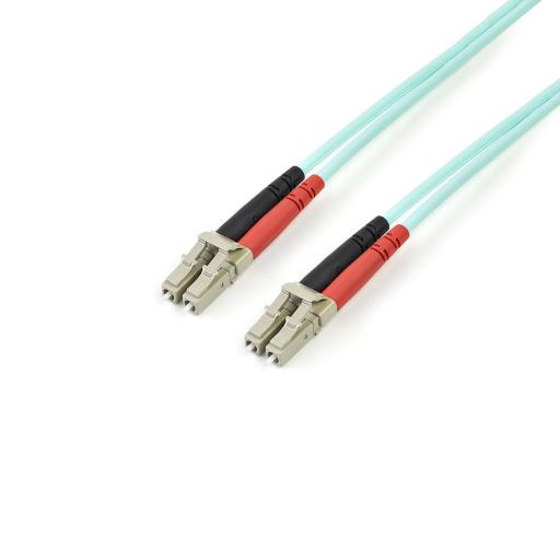 [STARTECH.COM_450FBLCLC3] StarTech.com CABLE 3M FIBRA DUPLEX MULTI LC OM4 100GB 50/125 LSZH AGUAMARINA