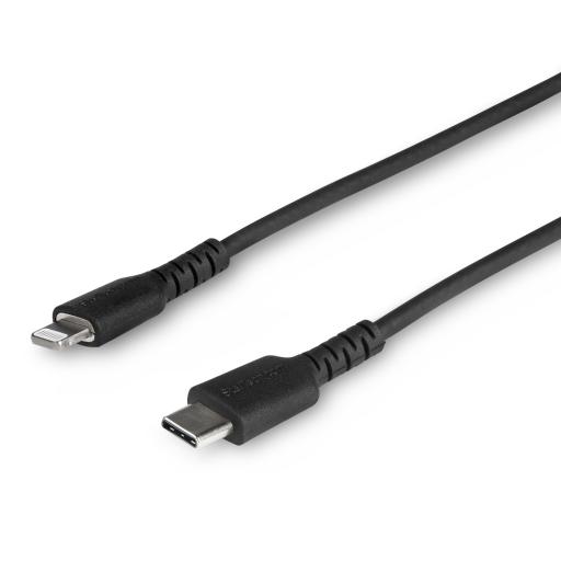 [STARTECH.COM_RUSBCLTMM1MB] StarTech.com CABLE USB-C A LIGHTNING DE 1M COLOR NEGRO - CERTIFICADO MFI