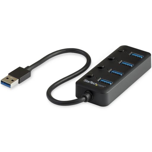 [STARTECH.COM_HB30A4AIB] StarTech.com HUB USB 3.0 DE 4 PUERTOS USB-A CON INTERRUPTORES