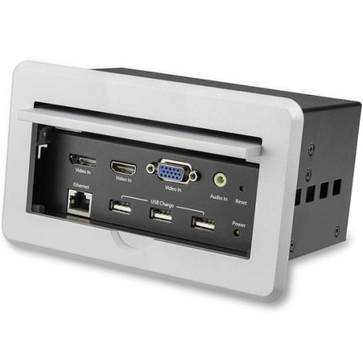 [STARTECH.COM_BOX4HDECP2] StarTech.com GABINETE DE CONECTIVIDAD AUDIO VIDEO PARA MESAS 4K