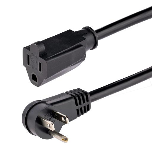[STARTECH.COM_RFX-6F-POWER-CORD] StarTech.com CABLE DE 2M 6FT DE EXTENSION ACODADO 5-15P A 5-15R