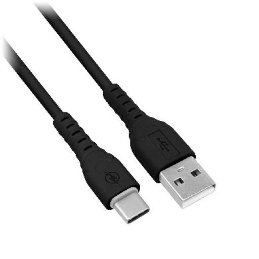 [DATACOMPONENTS_6001776] Data Components CABLE CARGA RAPIDA USB V3.0 TIPO C PVC 1.0 M NEGRO
