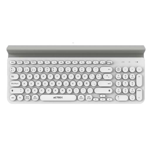 [REVKO_AC-934213] Revko TECLADO MULTIDISPOSITIVO TI695 2.4GHZ 3 MODOS BT 2 BAT INCL BLANCO