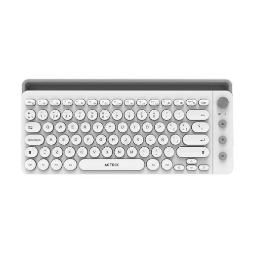 [REVKO_AC-934190] Revko TECLADO MULTIDISPOSITIVO TI685 2.4GHZ 3 MODOS BT 1 BAT INCL BLANCO