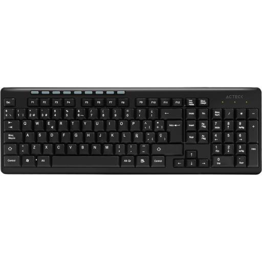 [REVKO_AC-913973] Revko TECLADO INALAMBRICO 2.4G MULTIM EDIA ACTECK NEGRO