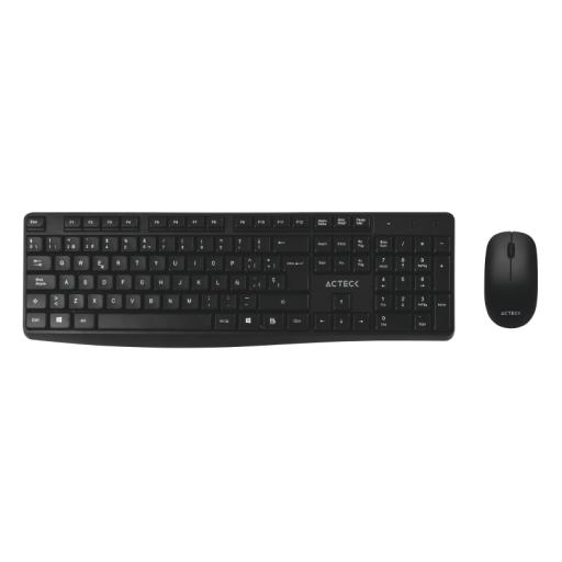 [REVKO_AC-931755] Revko KIT 2 EN 1 TECLADO Y MOUSE INAL AMBRICO 2.4GHZ USB KT25 NEGRO