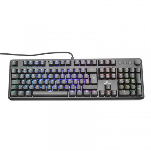 [QIAN_YTM-28207R] Qian TECLADO GAMING YEYIAN ASWARD MECANICO SW ROJO OUTEMU RGB USB
