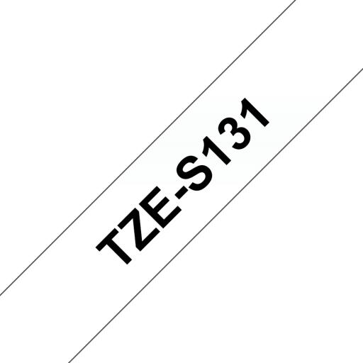 [BROTHER_TZES131] Brother CINTA NEGRO SOBRE TRANSPARENTE 12MM X 8M ADHESIVO IND EXTRA FUERTE