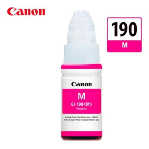 [CANON_0669C001AB/AA/AC] Canon BOTELLA DE TINTA GI-190 M MAGEN 70ML SERIE G PRIMERA GENER