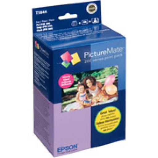 [EPSON_T5846] Epson KIT IMPRESION PICTUREMATE 4 COLORES Y150 HOJAS PAPEL GLOSSY 4X6