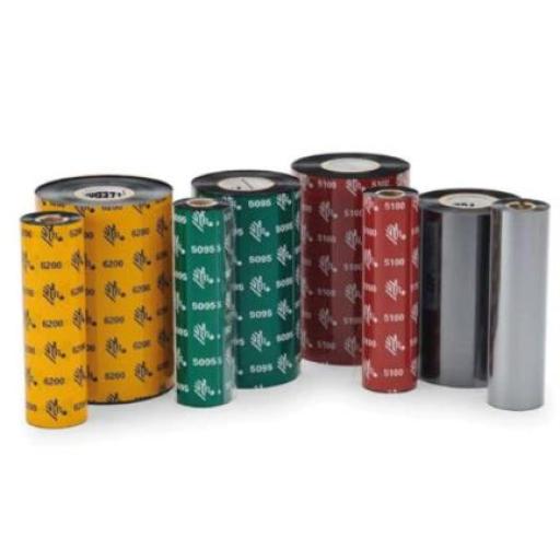 [ZEBRA_03200BK11045] ZEBRA RIBBON CERA RESINA 110MMX 4.33INX1476FT 3200 HIGH PERFORMANC