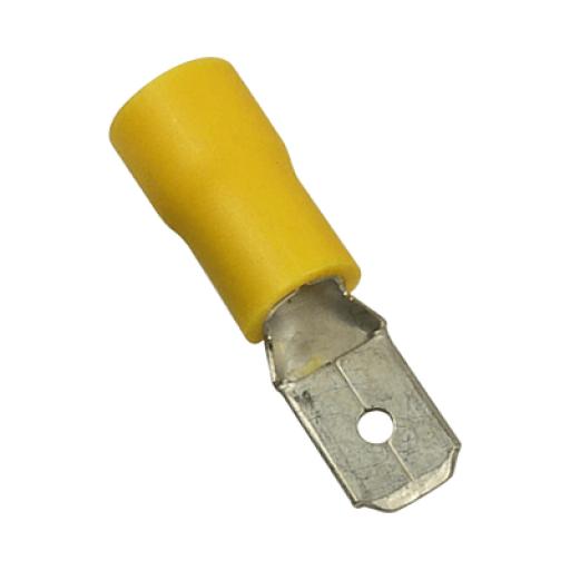 [EPCOM_AE55121] Epcom Terminal tipo macho aislada / 12 - 10 AWG / Amarillo / Paquete de 25 piezas.