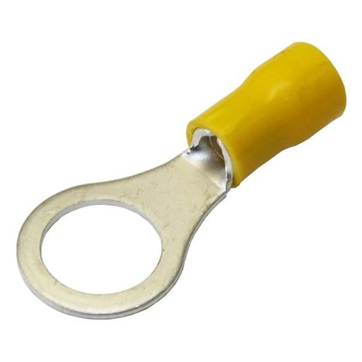 [EPCOM_AE34854] Epcom Terminal tipo ojo / 3 / 16" / 10 - 10 AWG / Amarillo / Paquete de 25 piezas.
