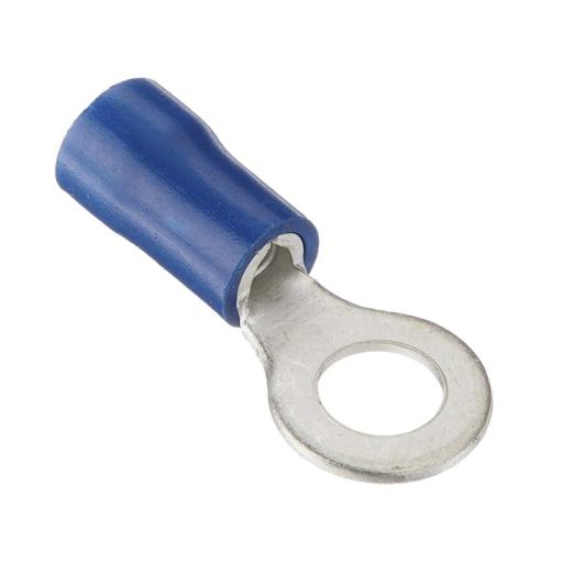 [EPCOM_AE34162] Epcom Terminal tipo ojo / 1 / 4 " / 16 - 14 AWG / Azúl / Paquete de 25 piezas.