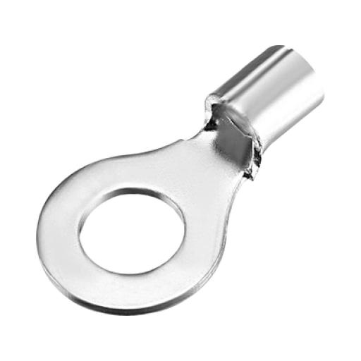 [EPCOM_AE33461] Epcom Terminal tipo ojo / 1 / 4 " / Sin aislar / 8 AWG / Sin color / Paquete de 25 piezas.