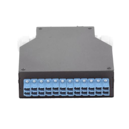 [LINKEDPROBYEPCOM_LP-RDLCUSM] LINKEDPRO BY EPCOM Distribuidor de Fibra Óptica Para Riel Din, 12 acopladores LC/UPC Duplex Monomodo con Charola de Empalme