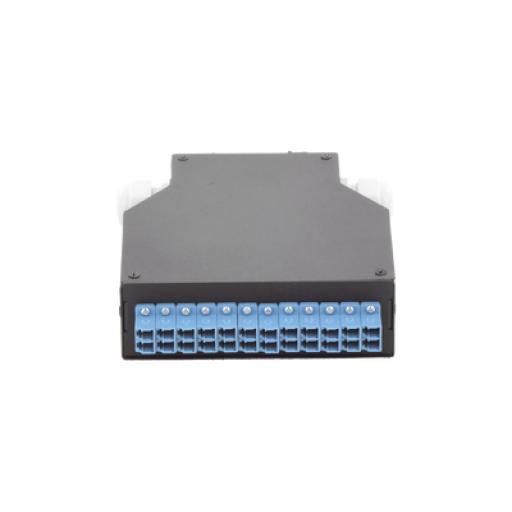 [LINKEDPROBYEPCOM_LP-RDLCUSM] LINKEDPRO BY EPCOM Distribuidor de Fibra Óptica Para Riel Din, 12 acopladores LC/UPC Duplex Monomodo con Charola de Empalme