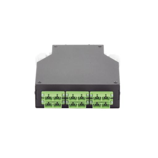 [LINKEDPROBYEPCOM_LP-RDSCASM] LINKEDPRO BY EPCOM Distribuidor de Fibra Óptica para Riel Din, 6 Acopladores SC/APC Duplex Monomodo con Charola de Empalme