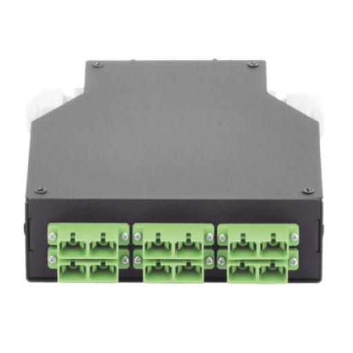 [LINKEDPROBYEPCOM_LP-RDSCASM] LINKEDPRO BY EPCOM Distribuidor de Fibra Óptica para Riel Din, 6 Acopladores SC/APC Duplex Monomodo con Charola de Empalme