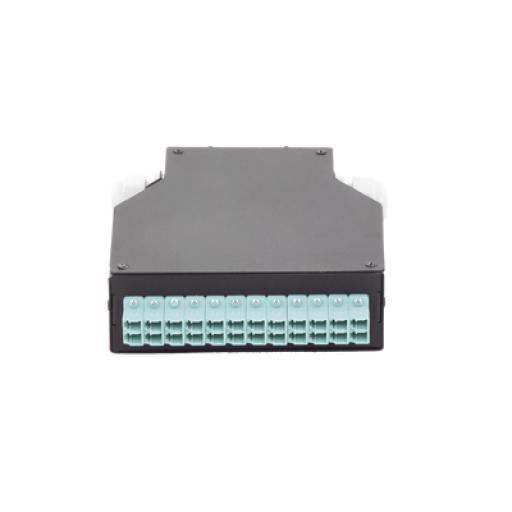 [LINKEDPROBYEPCOM_LP-RDLCUMM] LINKEDPRO BY EPCOM Distribuidor de Fibra Óptica para Riel Din, 12 Acopladores LC/UPC Duplex Multimodo con Charola de Empalme