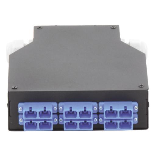 [LINKEDPROBYEPCOM_LP-RDSCUSM] LINKEDPRO BY EPCOM Distribuidor de Fibra óptica para Riel Din, 6 Acopladores SC/UPC Duplex Monomodo con Charola de Empalme