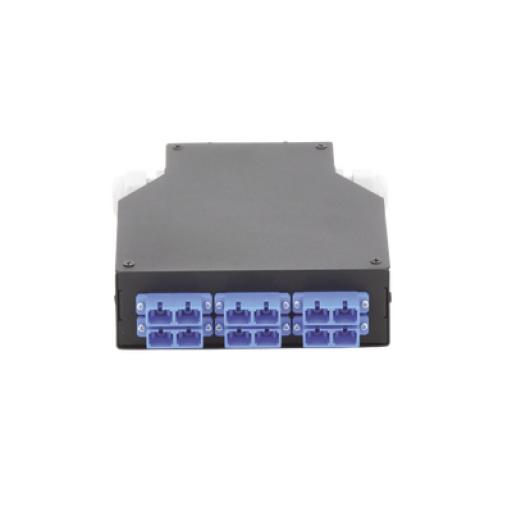 [LINKEDPROBYEPCOM_LP-RDSCUSM] LINKEDPRO BY EPCOM Distribuidor de Fibra óptica para Riel Din, 6 Acopladores SC/UPC Duplex Monomodo con Charola de Empalme
