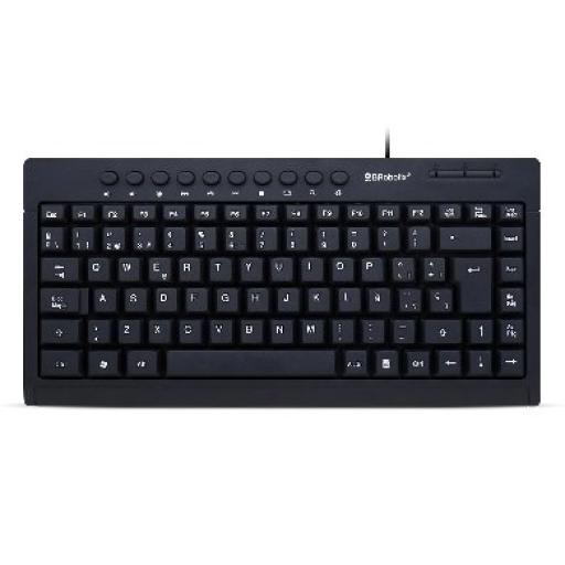 [DATACOMPONENTS_963067] Data Components TECLADO USB MINI MULTIMEDIA BRO BOTIX NEGRO