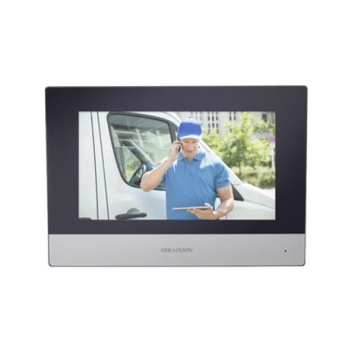 [HIKVISIONDIGITALTECHNOLOGY_DS-KH6320-WTDE1] Hikvision Digital Technology Monitor Hibrido IP WiFi Touch Screen 7" para Videoportero IP  / Vídeo en Vivo / PoE Estándar / Apertura Remota / Llamada Entre Monitores / Audio de dos vías / Policarbonato