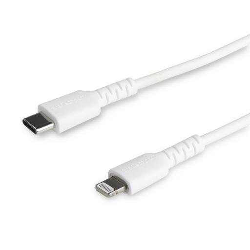 [STARTECH.COM_RUSBCLTMM2MW] StarTech.com CABLE USB-C A LIGHTNING DE 2M COLOR BLANCO - CERTIFICADO MFI