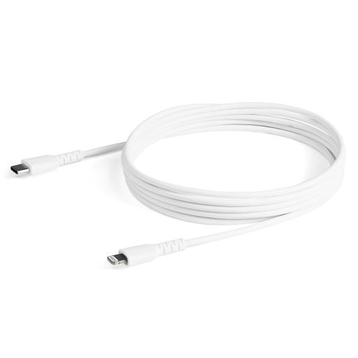 [STARTECH.COM_RUSBCLTMM2MW] StarTech.com CABLE USB-C A LIGHTNING DE 2M COLOR BLANCO - CERTIFICADO MFI