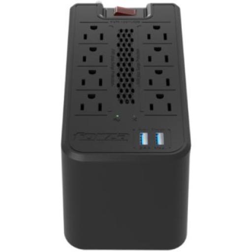 [FORZAPOWERTECHNOLOGIES_FVR-1221USB] Forza Power Technologies Regulador de Voltaje Forza 1200VA/600W 8 Contactos 2 Puertos de Carga USB