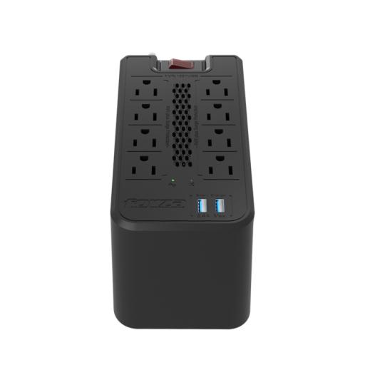 [FORZAPOWERTECHNOLOGIES_FVR-1221USB] Forza Power Technologies Regulador de Voltaje Forza 1200VA/600W 8 Contactos 2 Puertos de Carga USB