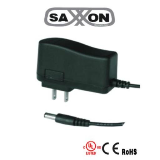 [DAHUA_PSU1201-E] Dahua Fuente de Poder Saxxon Regulada 12Vcc 1 Amper Conector Macho Especial para Cámaras de CCTV/ Usos Múltiples
