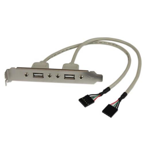 [STARTECH.COM_USBPLATE] StarTech.com ADAPTADOR BRACKET PLACA USB A 2 PUERTOS