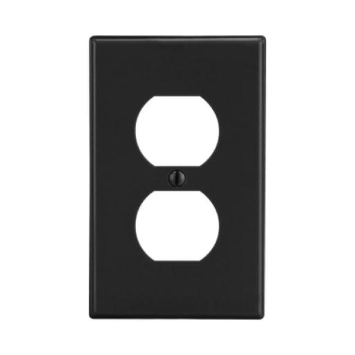 [HUBBELL_HUB-P8BK] Hubbell Tapa para Contacto Dúplex Color Negro.