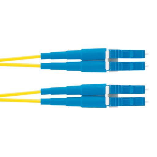 [PANDUIT_F92ERLNLNSNM015] Panduit Jumper de Fibra Optica Monomodo 9/125 OS2, LC-LC Duplex, OFNR (Riser), Color Amarillo, 15 Metros
