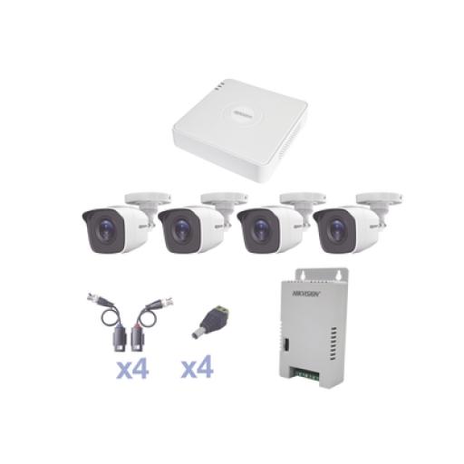 [EPCOMPROFESSIONAL_KESTXLT4BW] EPCOM PROFESSIONAL KIT TurboHD 1080 Lite / DVR 4 Canales / 4 Cámaras Bala (exterior 2.8 mm) / Transceptores / Conectores / Fuente de Poder Profesional