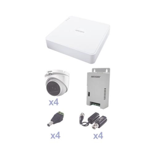 [EPCOMPROFESSIONAL_KEVTX8T4EG/A] EPCOM PROFESSIONAL KIT TurboHD con Audio 1080p / DVR 4 Canales / 4 Cámaras Domo (exterior 2.8 mm) / Transceptores / Conectores / Fuente de Poder / AUDIO POR COAXITRON